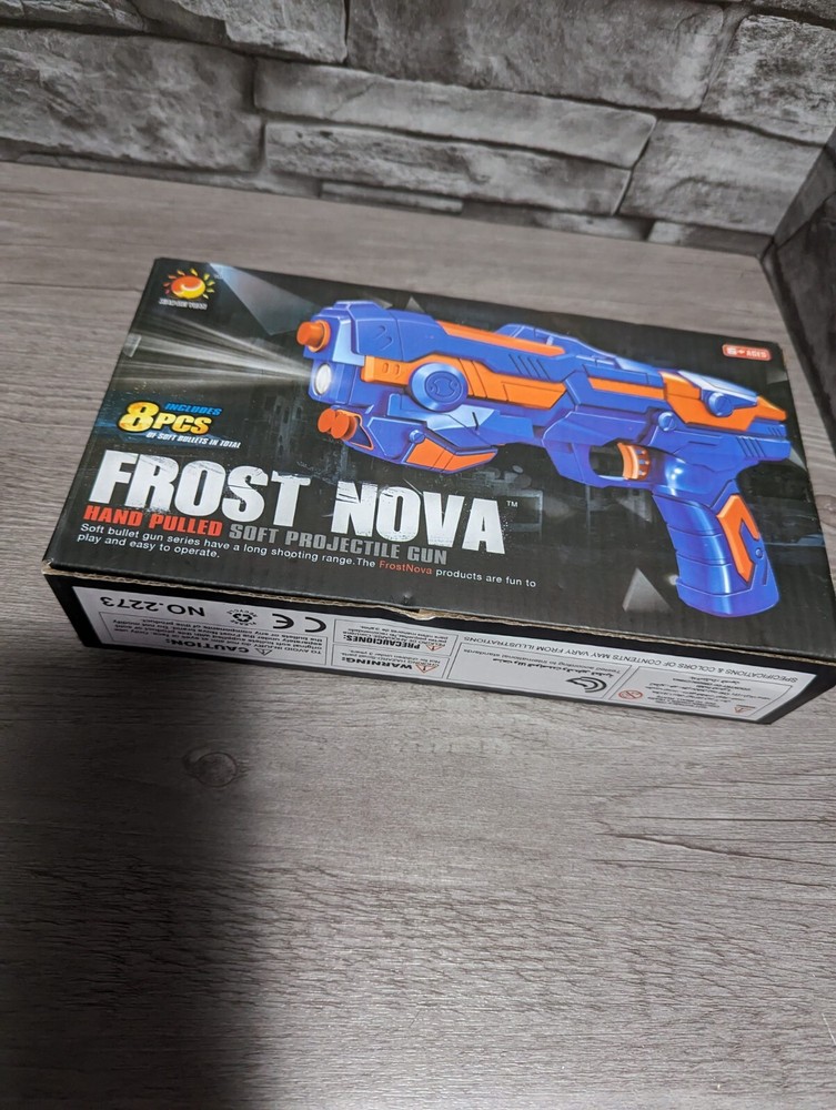 Frost Nova Hand Pulled Soft Projectile Dart Gun Laser Pistol Toy Cosplay Prop