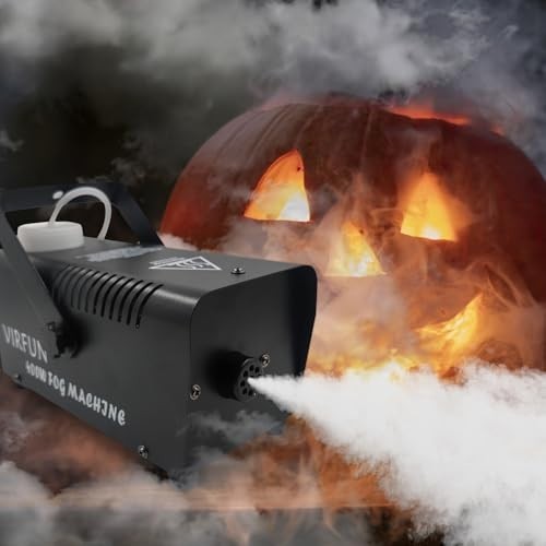 VIRFUN Fog Machine, Smoke Machine with Wireless&Wired Remote Control for Hallowe