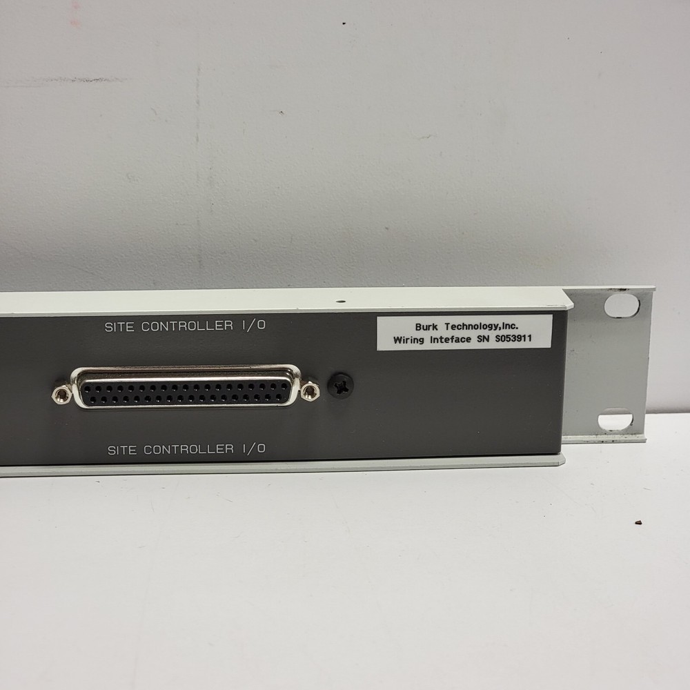 Burk Technology Wiring Interface Site Controller I/O Rack Mount Connection Panel
