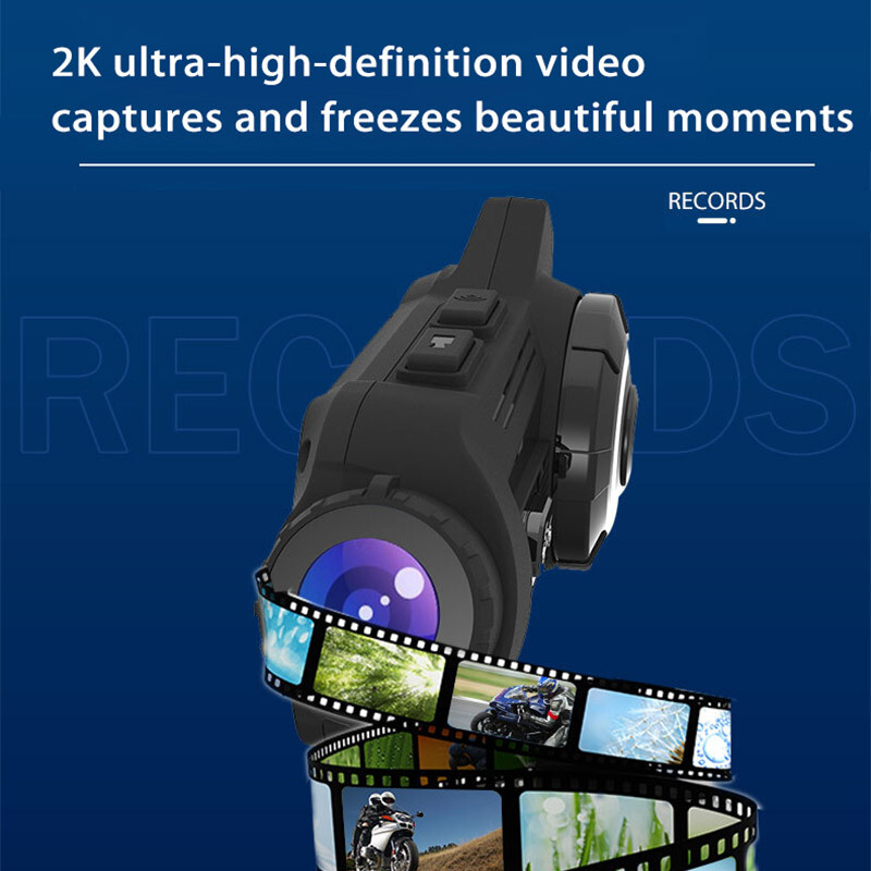 Pro Bluetooth Motorcycle Camera+Helmet Headset Intercom