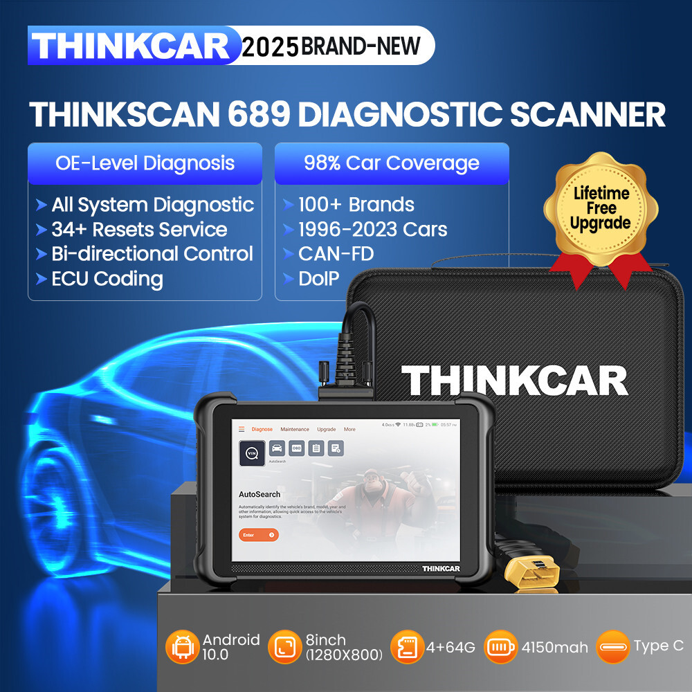 ThinkScan 689 Bidirectional Scanner Full System Auto VIN Diagnostic Coding Tool
