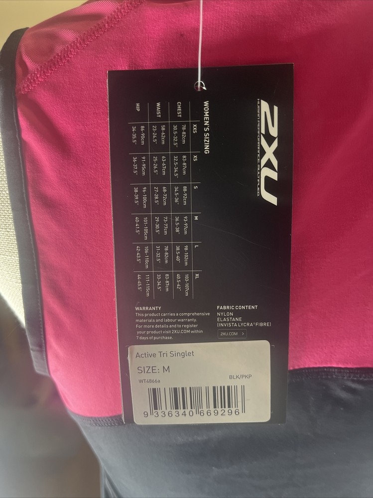2XU Active Tri Singlet WT4866a Womens(M)