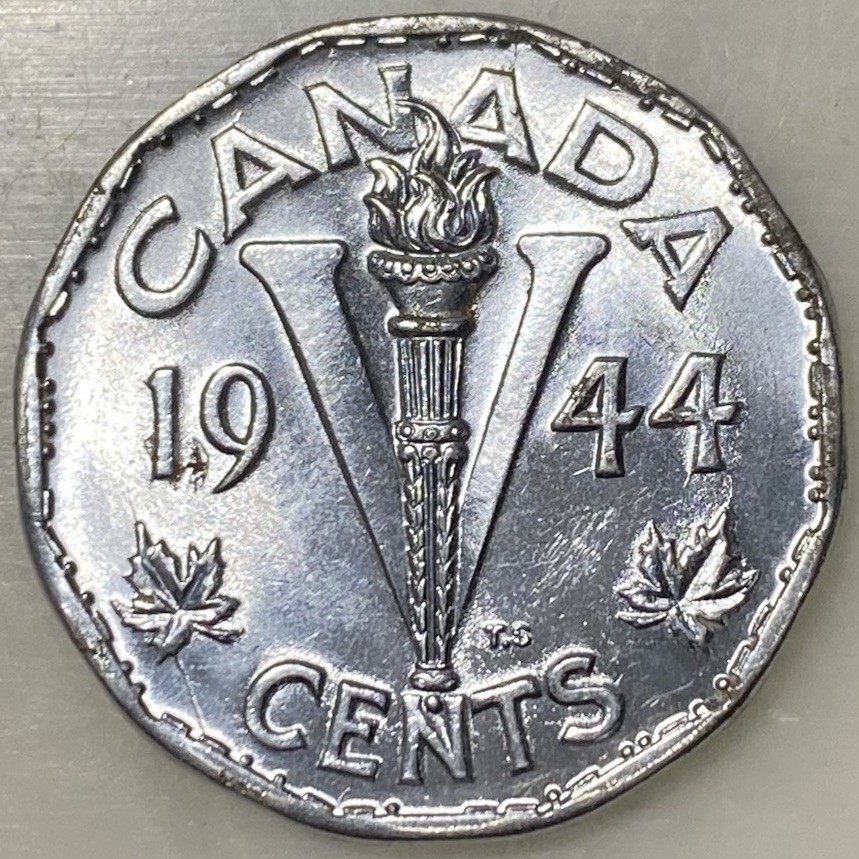 1944 Canada 5 Cents High Grade