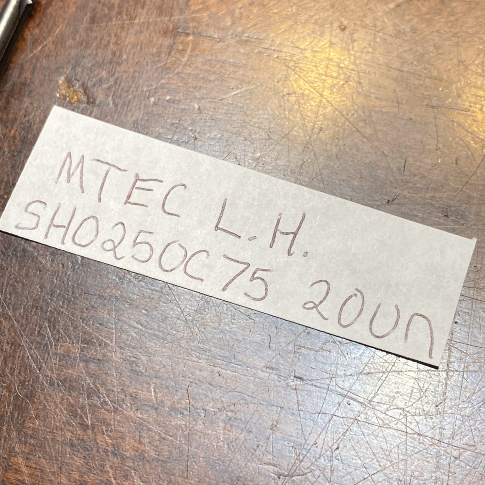 MTEC Carbide Thread Mill SHO250 C75 20UN L.H. Solid Carbide (D23)