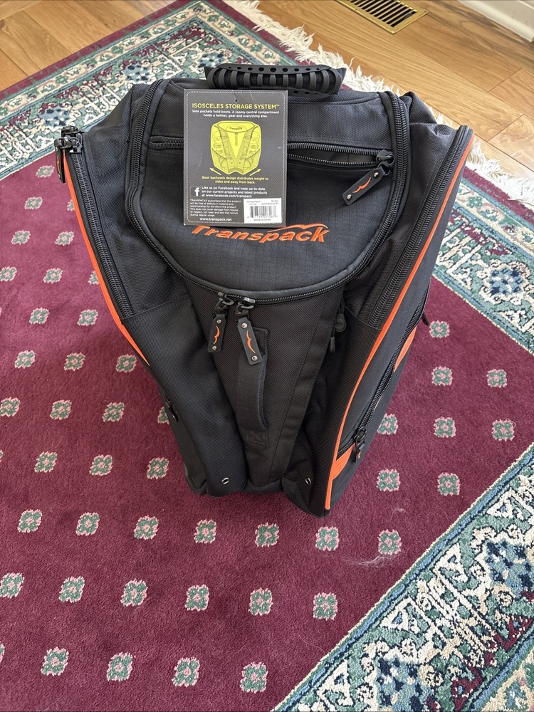 TRANSPACK TRV PRO BOOT, HELMET, & GEAR BACKPACK - BLACK / ORANGE ELECTRIC