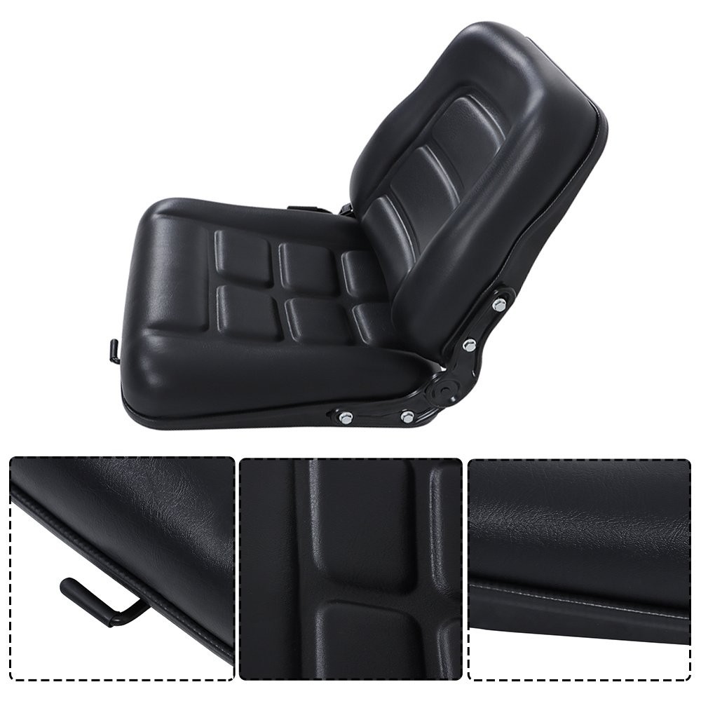 Waterproof Adjustable Fold Down Forklift Seat Angle Backrest For Excavators US