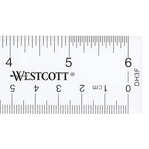 10561 Acrylic Clear Ruler, 6 in 6 Inches