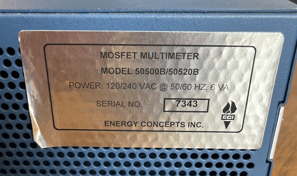 MOSFET multimeter, model 50500B