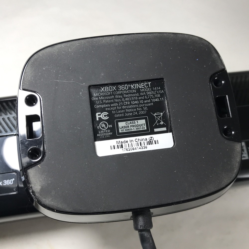 Xbox 360 Kinect Motion Sensor Model 1414 Black Video Game Camera Microsoft