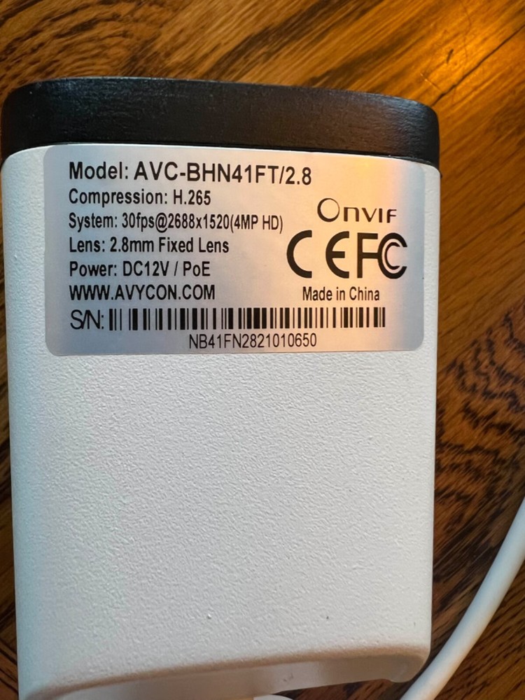 Security Cameras - Avycon AVC-BHN41ft/2.8