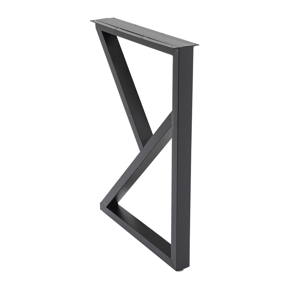 Table Leg Metal Dining Coffee Bench, K-Shaped, With 4 Adjustable Plastic Pads