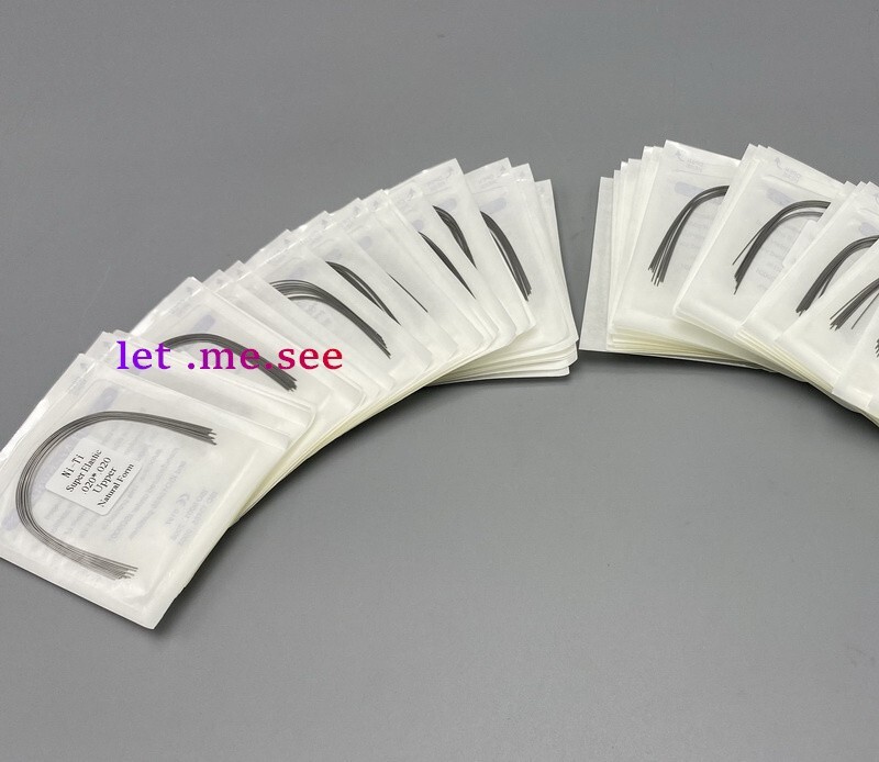 Dental Orthodontic Super elastic Ni-Ti Arch wire Round Rectangular Natural Form