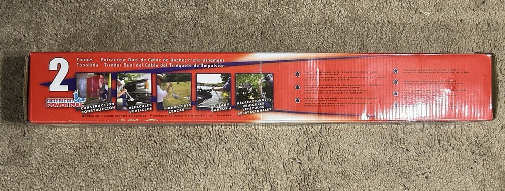 American Power Pull 2 Ton Dual Drive Ratchet Cable Puller Model 18600