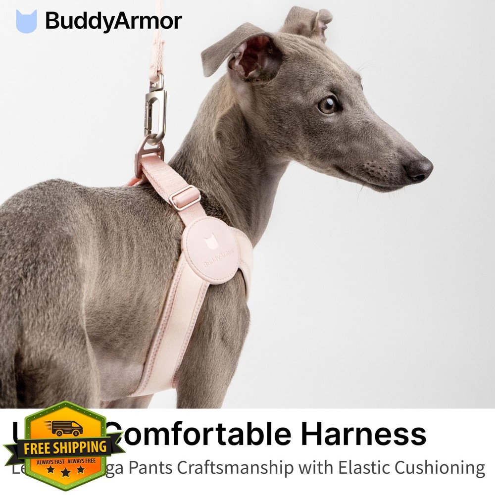 BuddyArmor Dog Harness S Midnight Black Soft Vest
