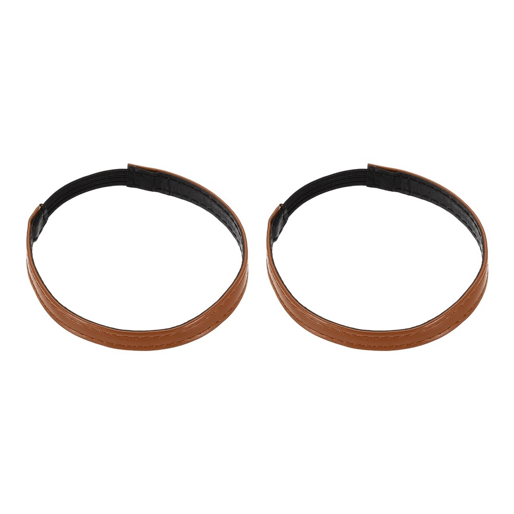 1 Pair Adjustable Heel Shoe Strap, Matte Brown