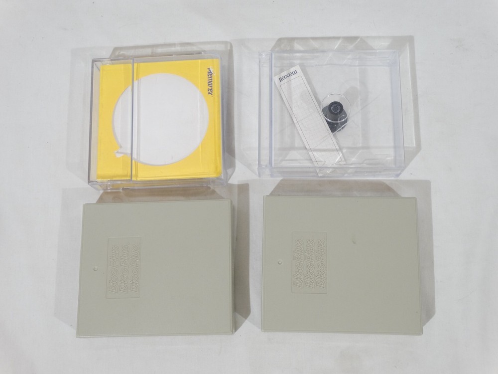 Lot Of (4) Memorex Maxell Disc Plus DiscPlus Plastic CD Storage Cases