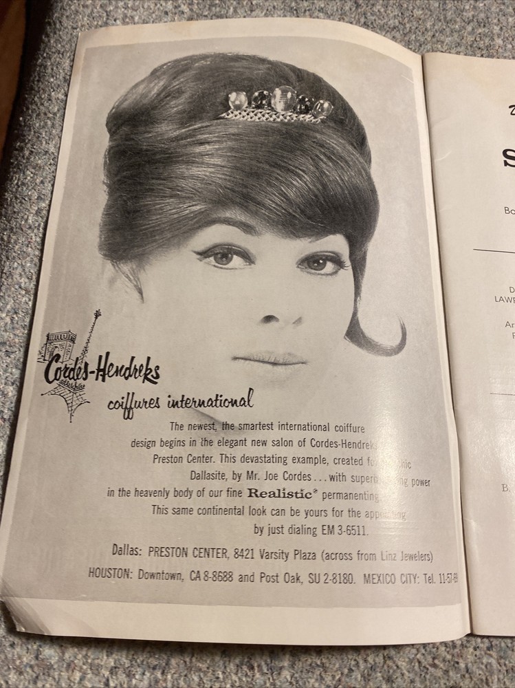 Show Boat Program, Dallas Summer Musical 1963