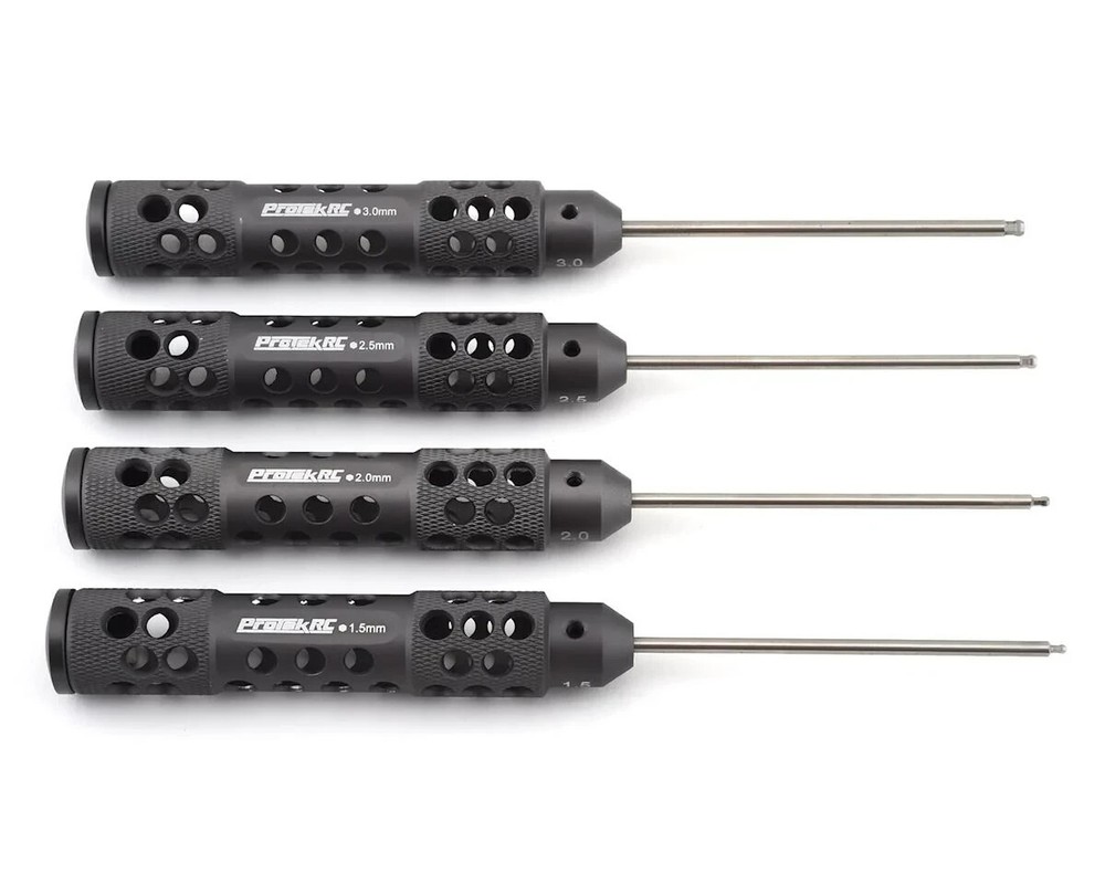 ProTek RC PTK-8417 "TruTorque SL" Metric Ball End Hex Driver Set (4)