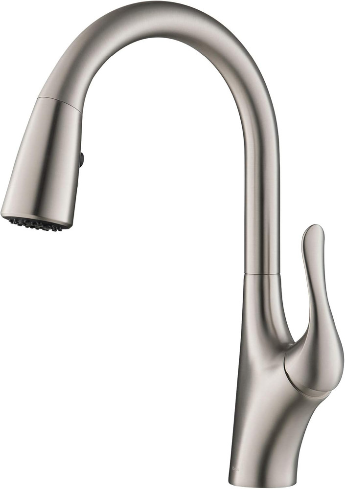 Merlin Modern Stainless Steel Pull-Down Kitchen Faucet with Dual Function 16