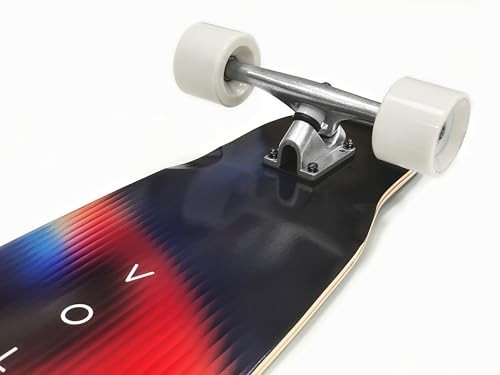 46" Maple Dancing Longboard - Smooth Ride, Flexible Deck, Ideal for Tricks & Fre