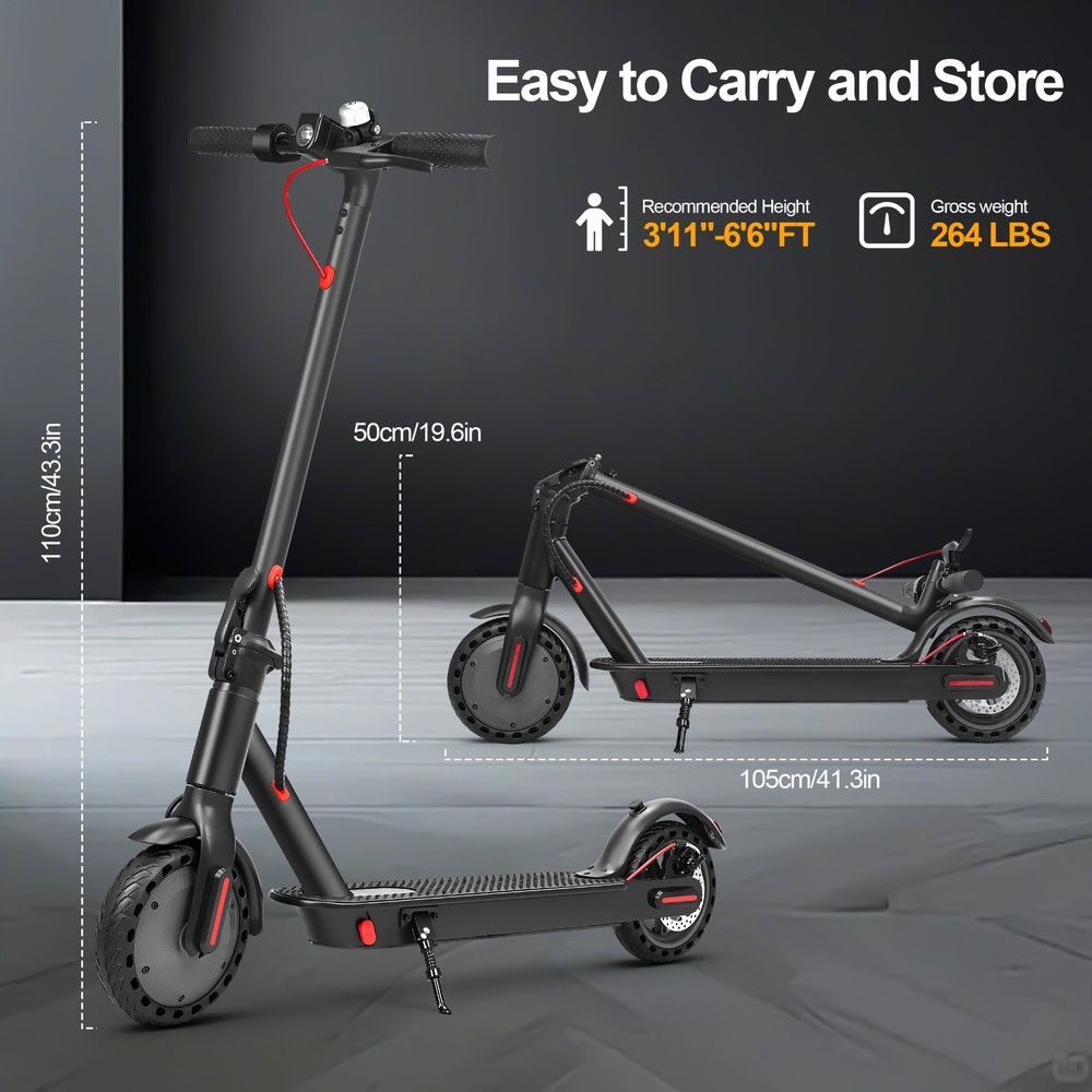 Foldable Scooter , 264LBS Max Weight, Easy to Carry & Store