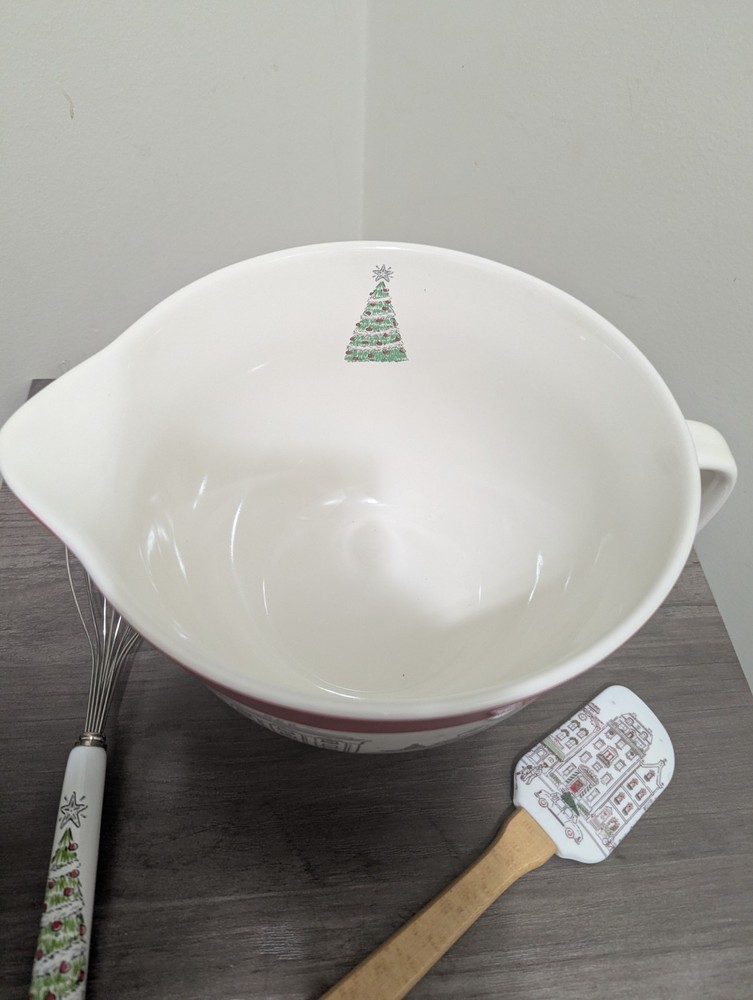 Christmas Bowl Utensils Set Bake Shop Masterclass Bakeware Kitchen Cookware
