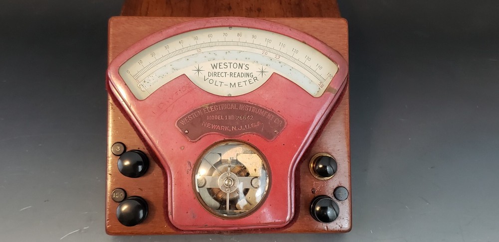Vintage Weston's Direct Reading Volt-Meter Voltmeter