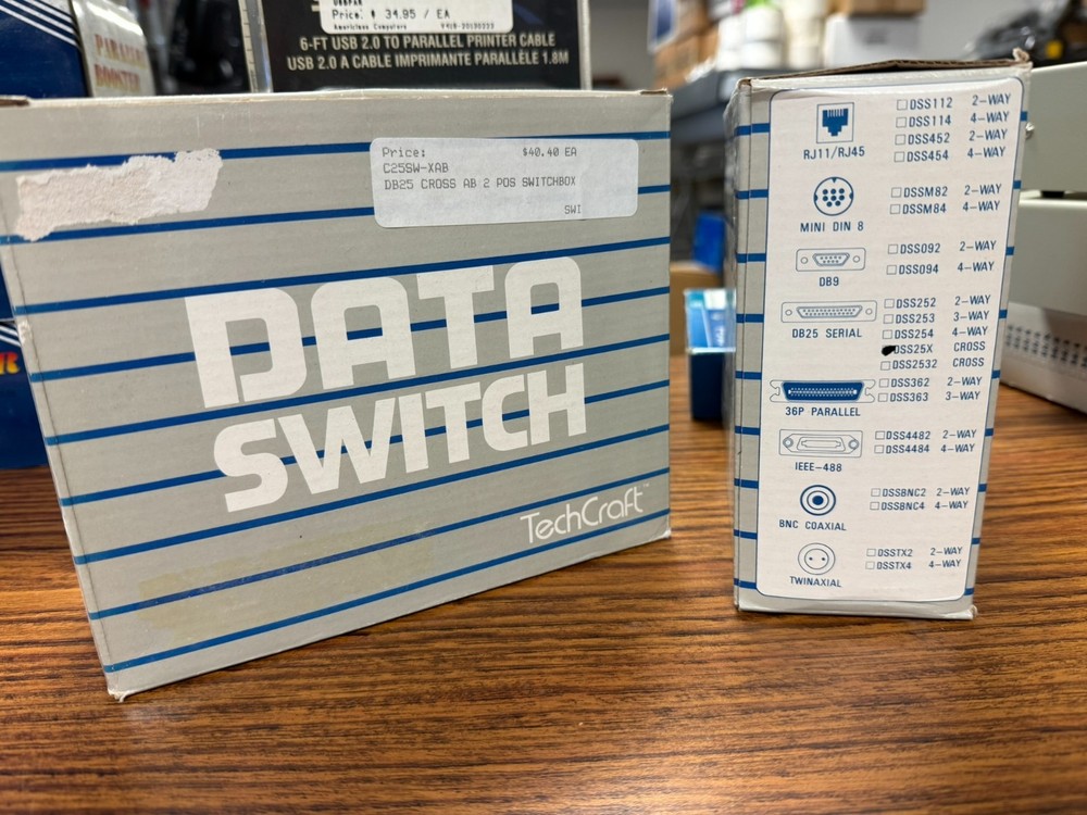 DB25 2Way Manual Data Transfer Switch