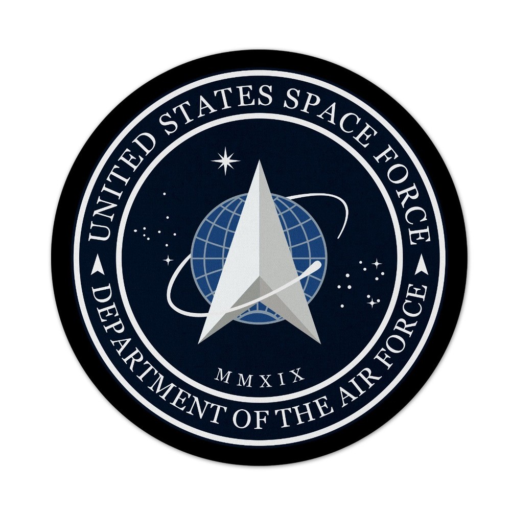Space Force Logo 7.5 Round Mousepad 1/4 Thick