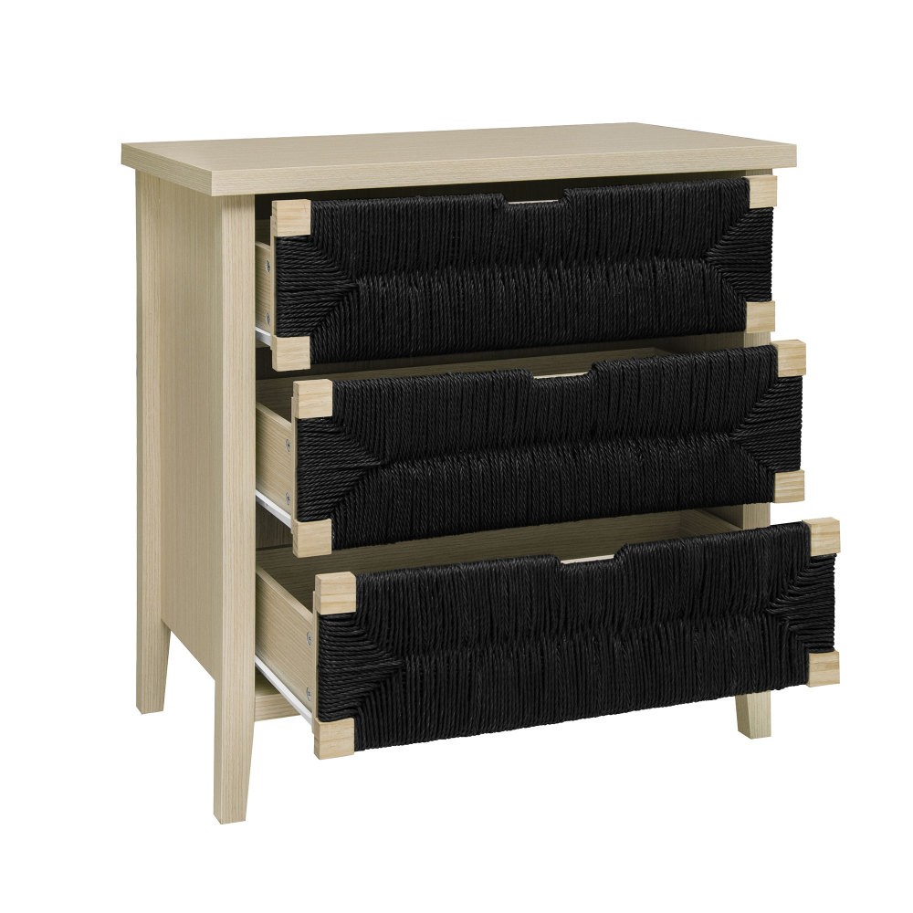 3 Drawer Sideboard Buffet with Adjustable Shelves, Storage Cabinet