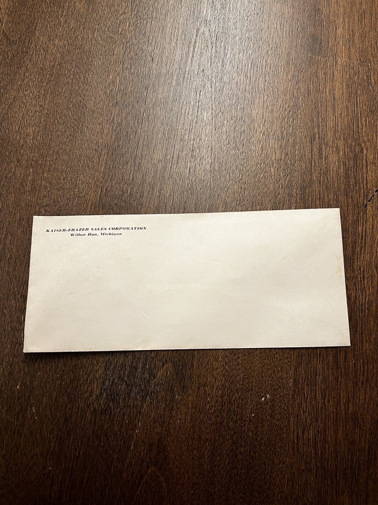 kaiser -Fraser Sales Corporation Envelope
