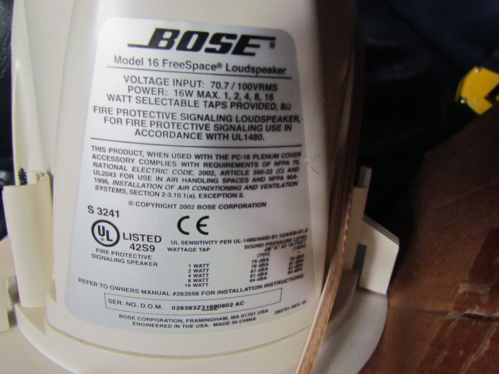 Bose Speaker for Ceiling Model S3241