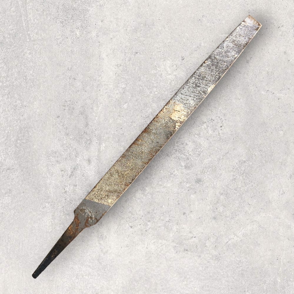 Nicholson Vintage 8" Mill Bastard File Rusty Decor Display Tool - No Handle