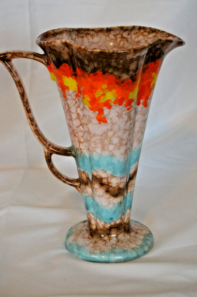Czech Multi Colored Pitcher