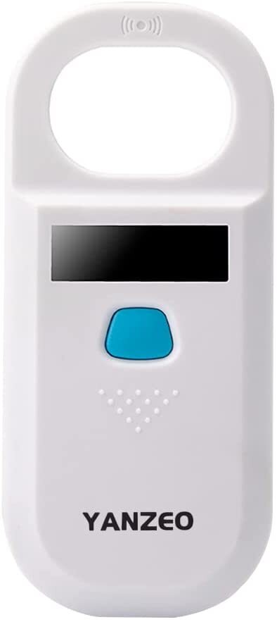 Handheld Digital Pet ID Chip Scanner Rechargeable Animal Microchip RFID Reader