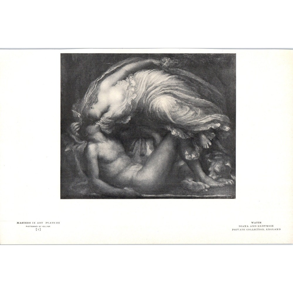Diana and Endymion - Watts c1905 Art Print D12