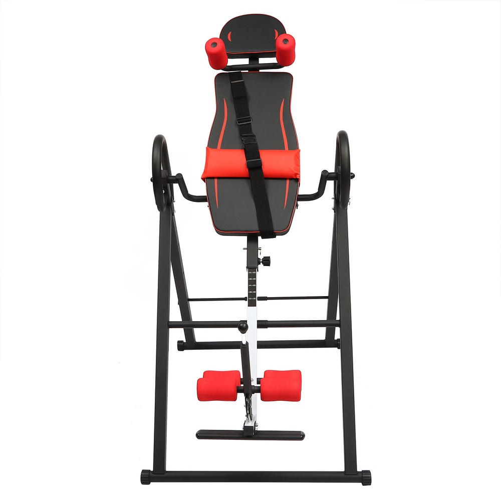 Heavy Duty Inversion Table for Back Pain Relief and Therapy, Adjustable Design
