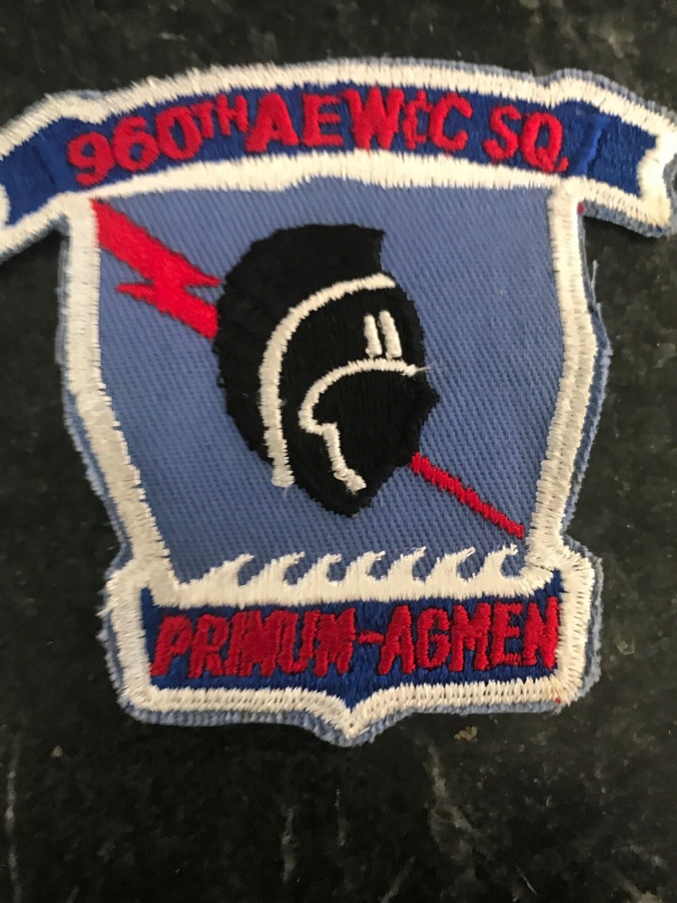 960th AEW Early Warning Control Squadron Rare 70s Patch 4” USAF Air Force