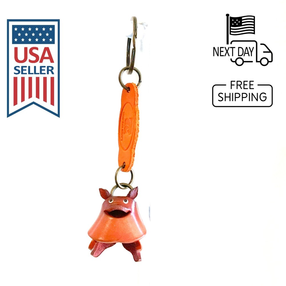 POMERANIAN Handmade Leather Keyring