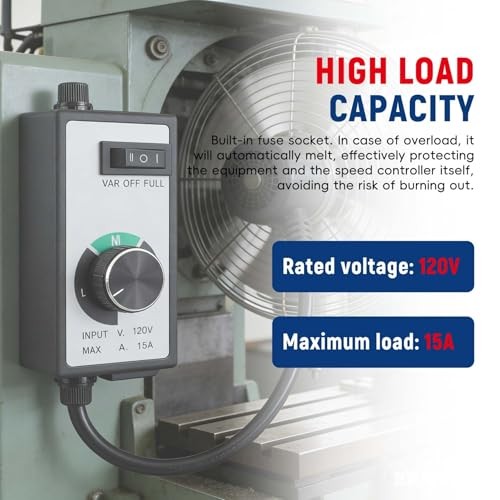 AC 120V Replacement for Router Fan Variable Speed Controller Electric Motor