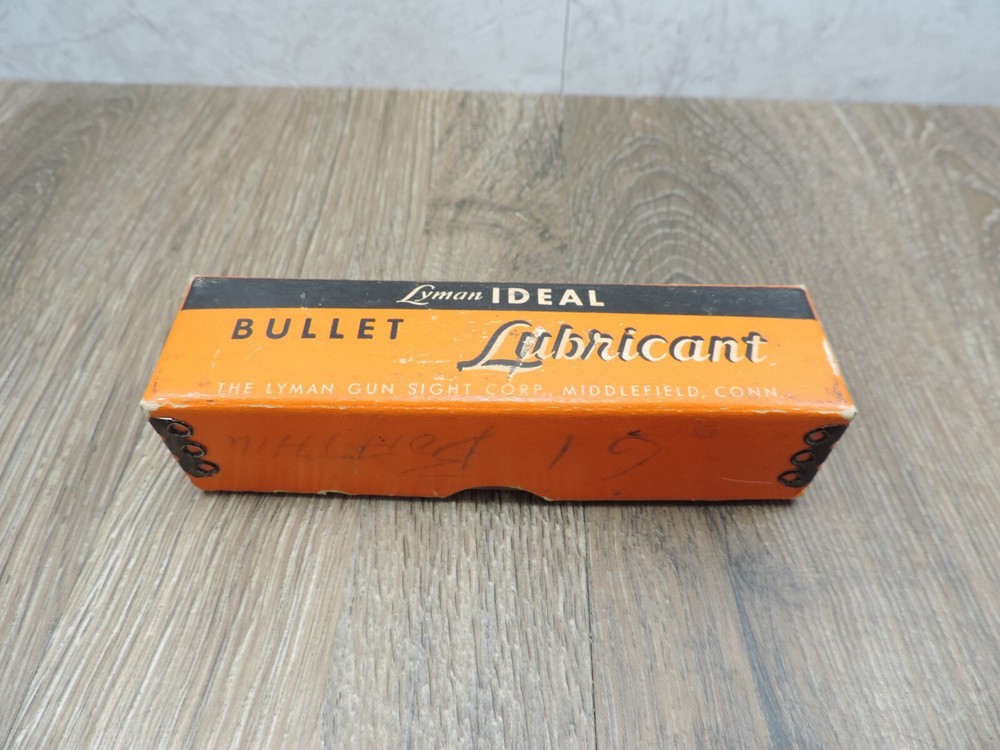 Vintage Lyman Ideal Bullant Lubricant Empty Box