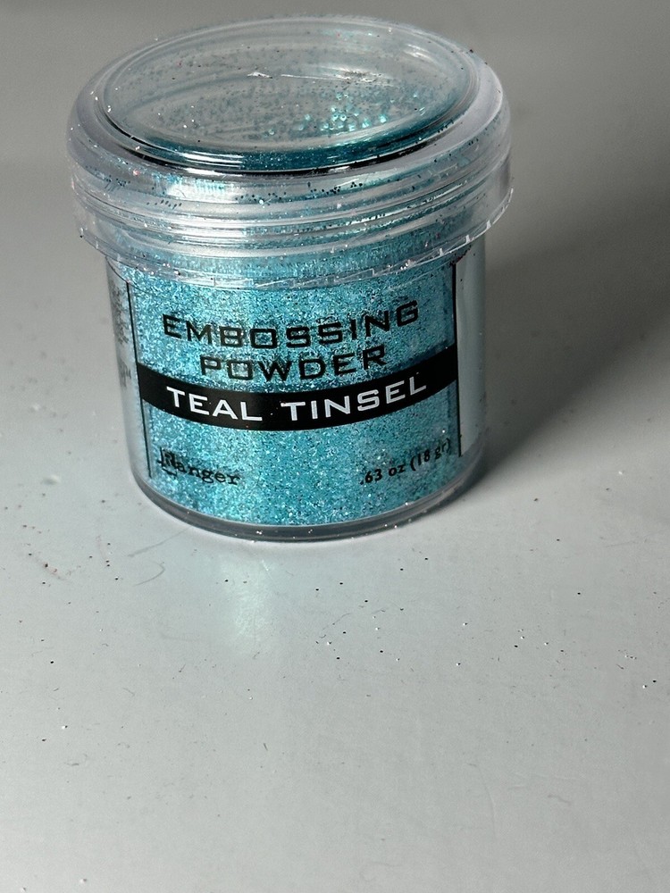 Ranger Embossing Powder Teal Tinsel