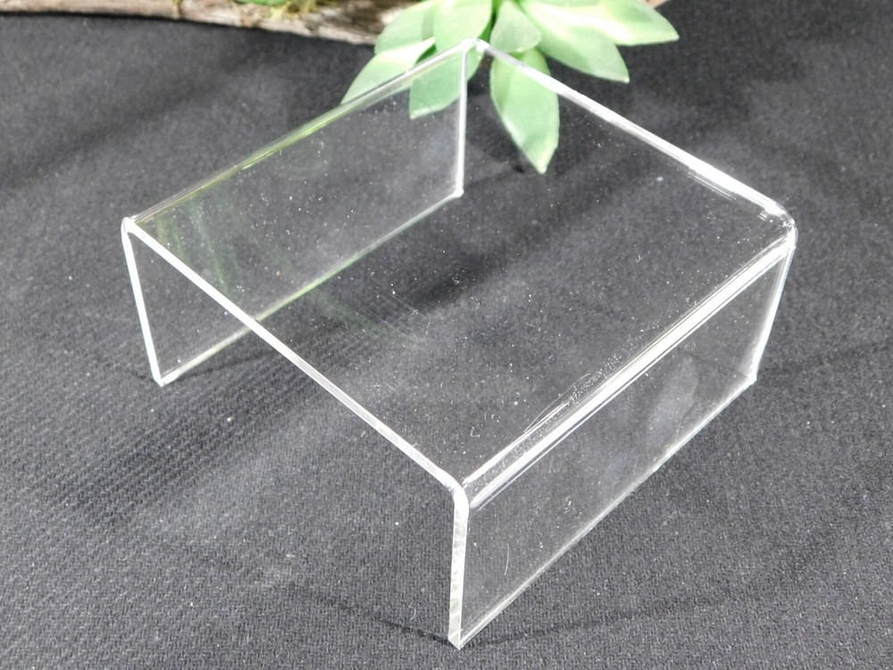 Display Stand Riser Type Clear Lucite Medium Size Short