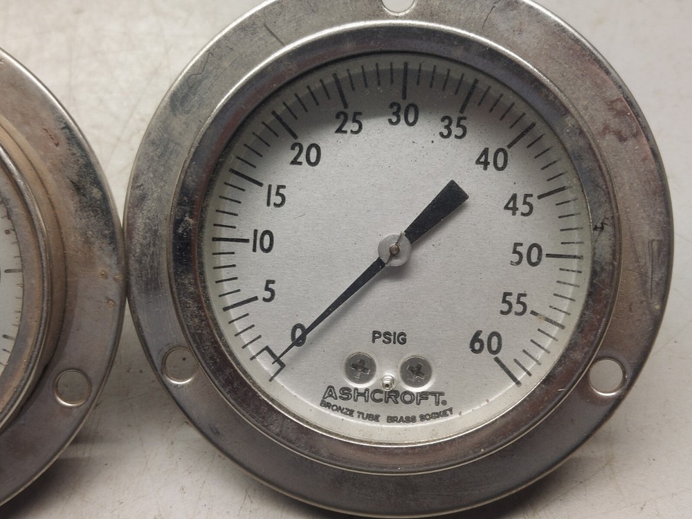 (3) ASHCROFT PRESSURE GAUGES
