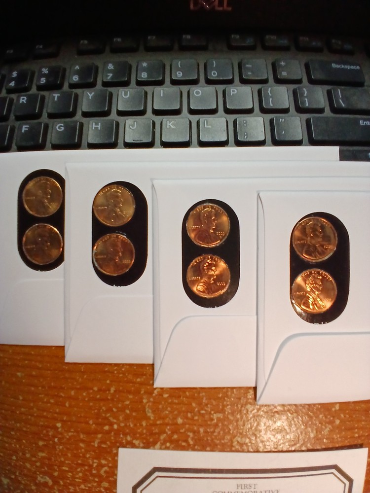 2009 P and D 1 Cent 4 Sets First Day Of Issue .