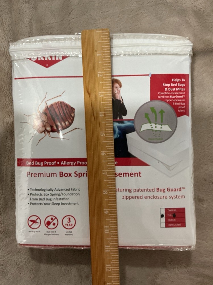 Orkin Bug Guard Zippered Enclosure System Bed Bug Proof Fabric Full Size New