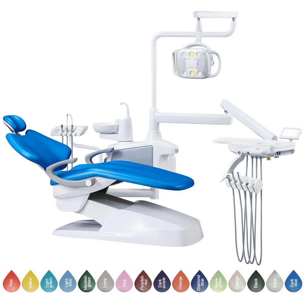 Dental Unit Chair Computer Controlled DC Motor PU Leather Treatment Unit