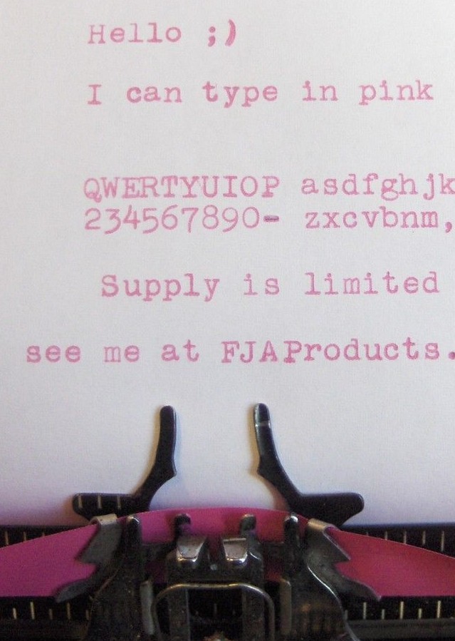 Royal Electric Solid Pink Typewriter Ribbon + Free Shipping