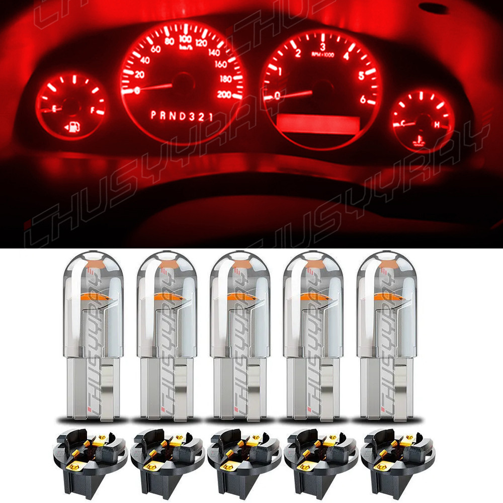 For 55-1972 Chevy LED Dash Instrument Panel Cluster Gauges Red Light Bulbs