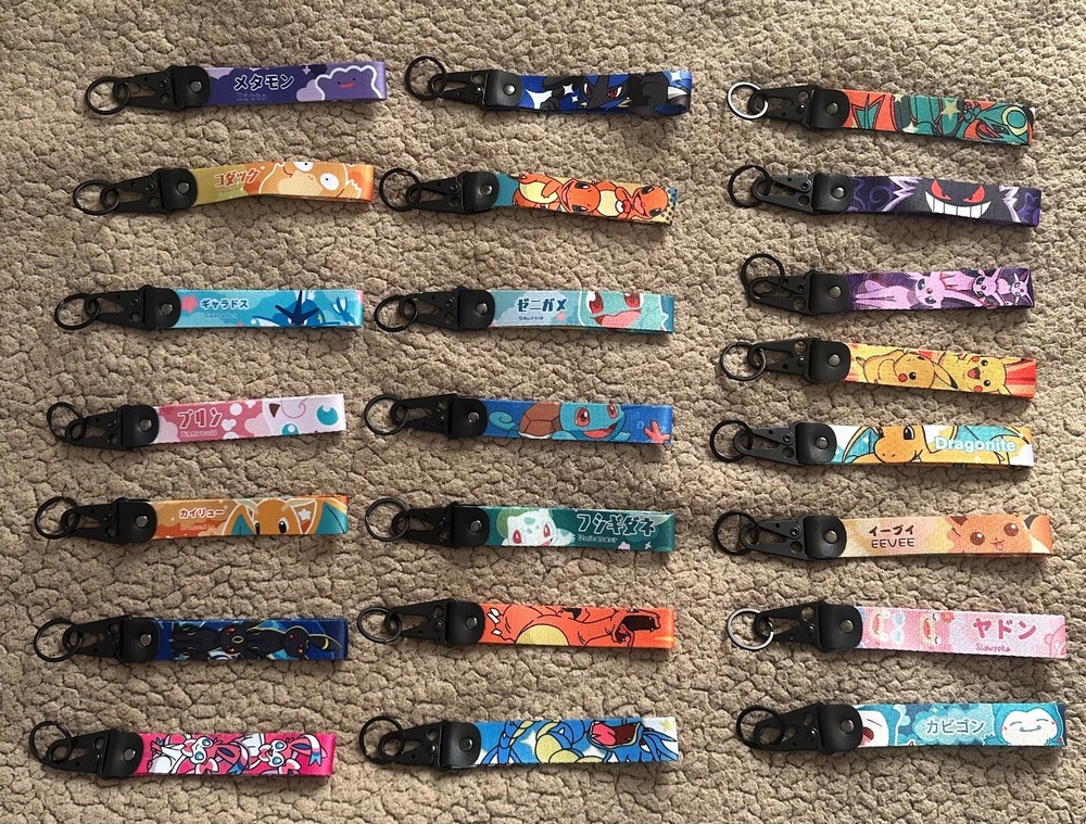 POKEMON LANYARD DETACHABLE KEYCHAIN